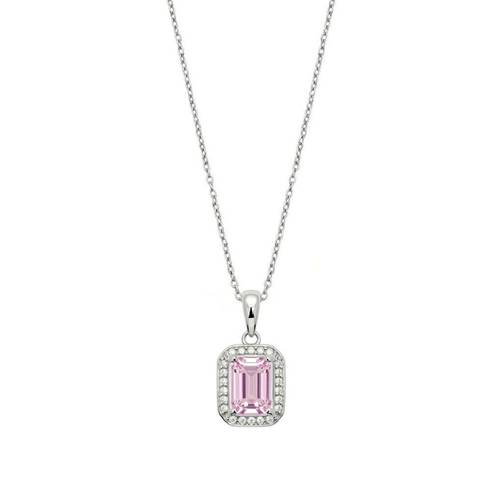 عقد فضة عيار 925 Rose Quartz