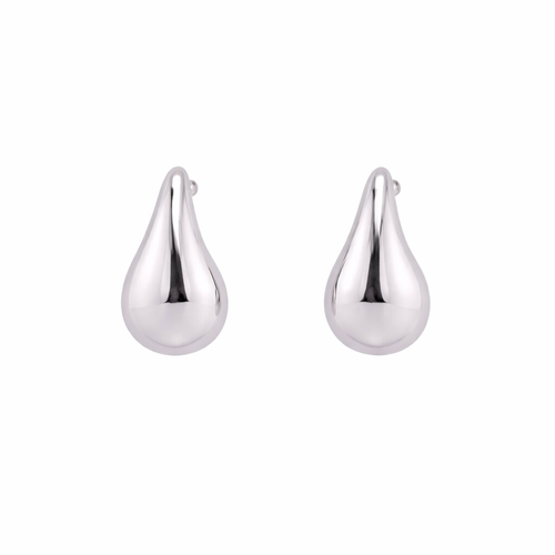 حلق فضة تصميم  Water Drop 