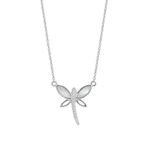 سلسلة فضة بتصميم  Dragonfly