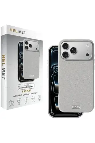جراب HELMET LOXE الجلدي MagSafe (آيفون 17، أبيض)