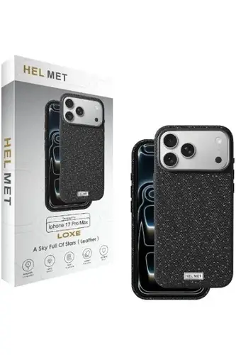 جراب HELMET LOXE الجلدي MagSafe (آيفون 17، أسود)
