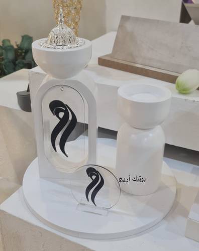 طقم مبخرة مع استاند اكريلك