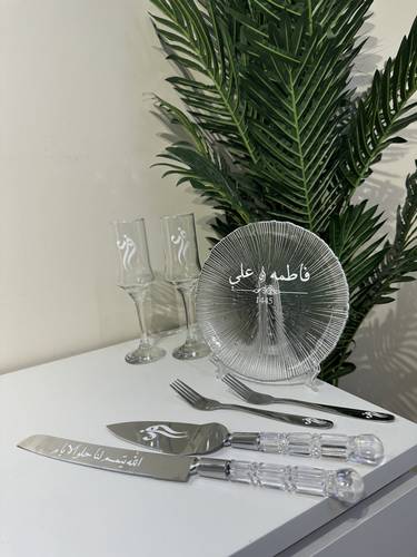 طقم كيك فضي 2