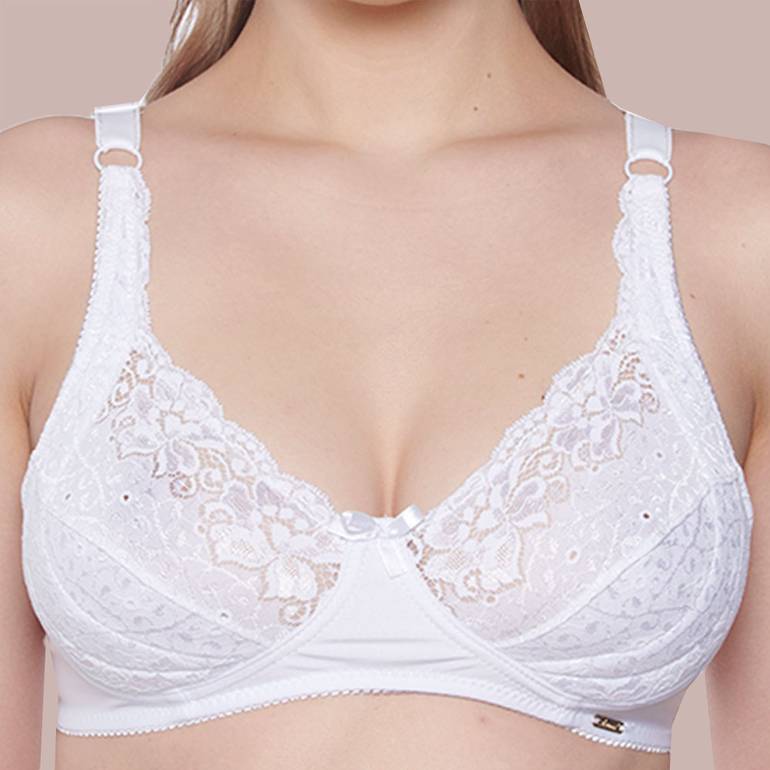 Mimosa Elegant Lace Bra - Wireless Daily Comfort