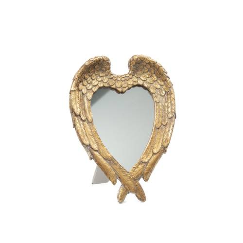 Angel wings pattern decorative makeup mirror for living room, bedroom, entryway office