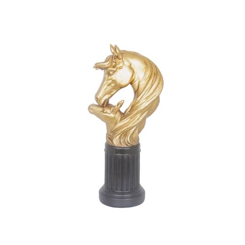  Horse Head Table Decor - Gold & Black