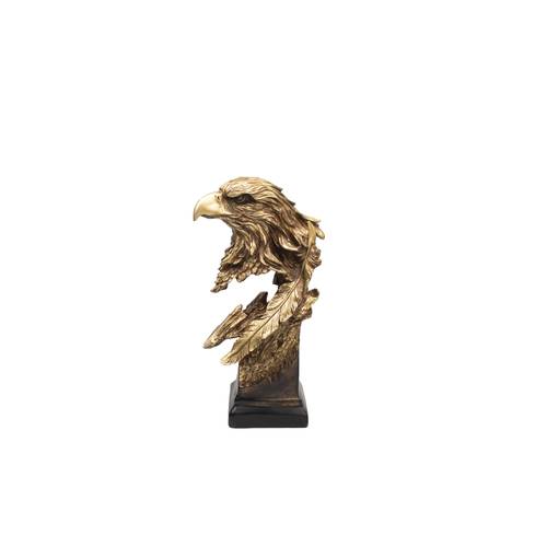 Falcon head table decor in black antique gold