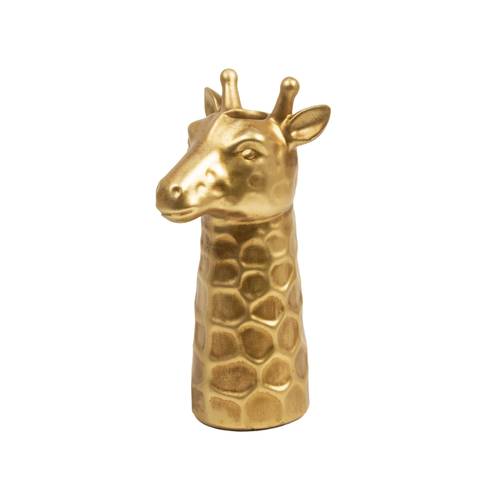 Giraffe Vase in New Matt Gold