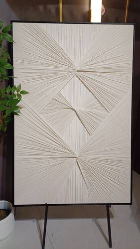 White gypsum boards with knots