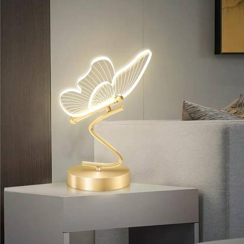 اباجورة فراشة LED ذهبي موديل مودرن