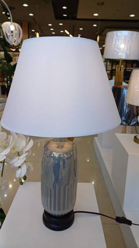 Black ceramic table lamp