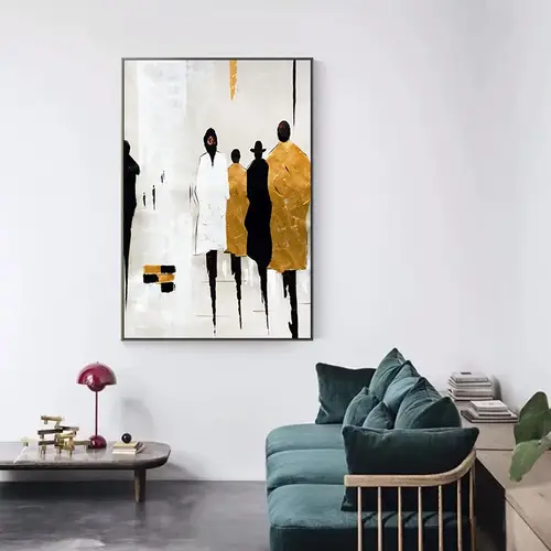لوحة جدارية كانفاس رسم يدوي