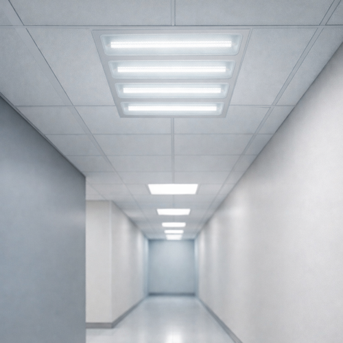 نجف LED شرائح بمقاس 60*60سم بإضاءة صفراء