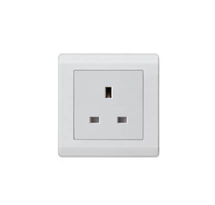 فيش 13A بدون مفتاح ابيض اولمو AULMO S2134