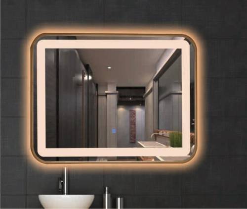 مرايا بشكل افقي انيق مع اضاءة LED بمقاس 80*60سم ماندو