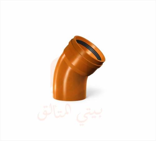 كوع فاتح 110ملي 15درجة صرف احمر نيبرو NEPROPLAST