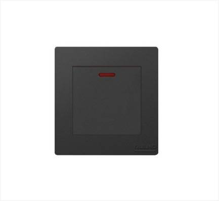 مفتاح مكيف 45A بيانو اسود AULMO PLUS L8109