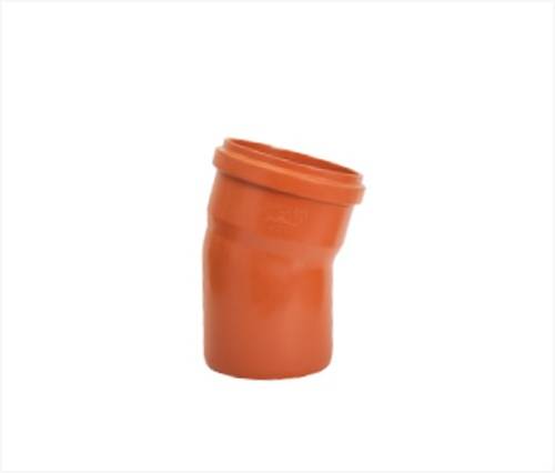 كوع فاتح 15درجة صرف احمربعدة مقاسات مختلفة ابلكو APLACO PVC