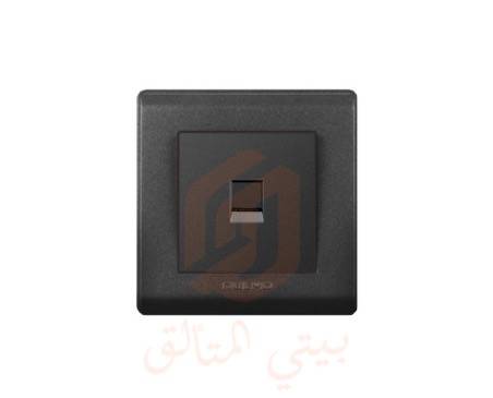 فيش كمبيوتر CAT6 اسود اولمو AULMO S2023