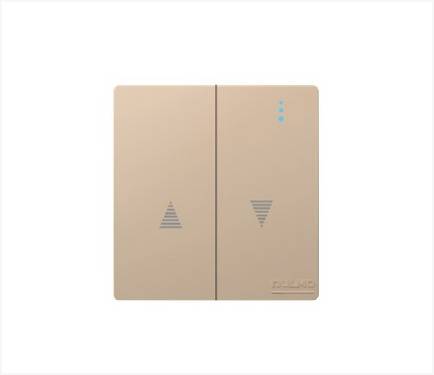 مفتاح ستائر بيانو ذهبي AULMO PLUS L8143