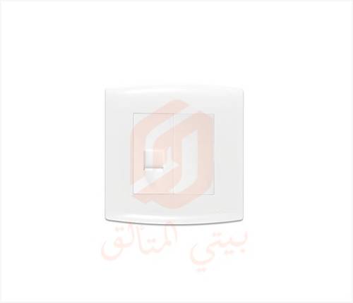 فيش كمبيوتر CAT6 الفا ابيض