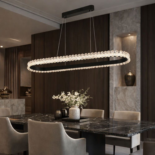 ثريا مودرين LED بشكل فاخر بمقاس 160*30سم
