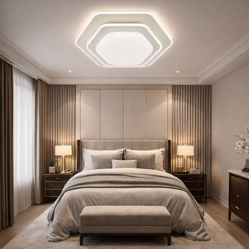 لطش LED بشكل سداسي عصري