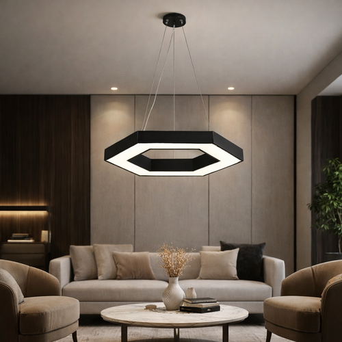 علاقي LED مودرين مفرد بشكل سداسي