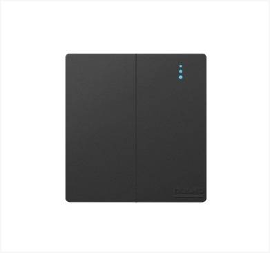 مفتاح مزدوج بيانو اسود بعدة خيارات مختلفة اولمو AULMO PLUS