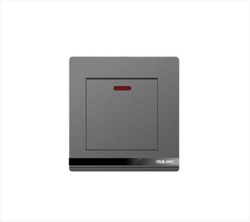مفتاح سخان بيانو رمادي اولمو AULMO L5108