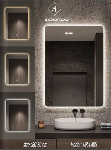 مرايا LED بتصميم أنيق 60*80سم ماندو