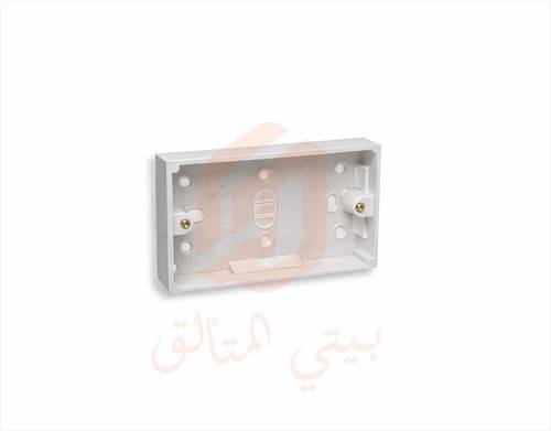 علبة مفتاح كهرباء مزدوج بلاستيك