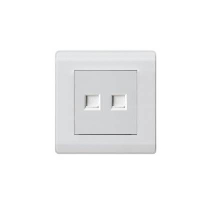 فيش تليفون + CAT6 ابيض AULMO  S2025