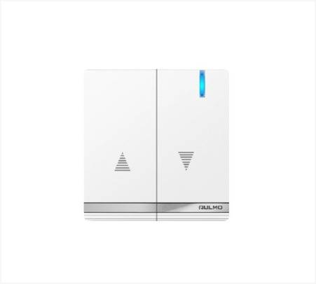 مفتاح ستائر بيانو ابيض AULMO L5143