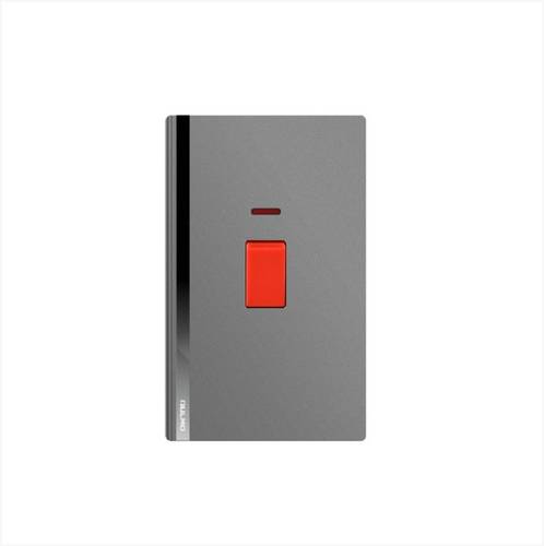 مفتاح مكيف 7*14 بيانو رمادي اولمو AULMO L5120A