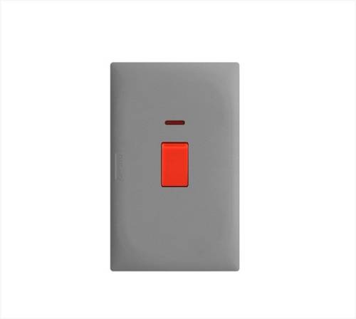 مفتاح مكيف 7*14 بيانو رمادي AULMO PLUS L8120 A
