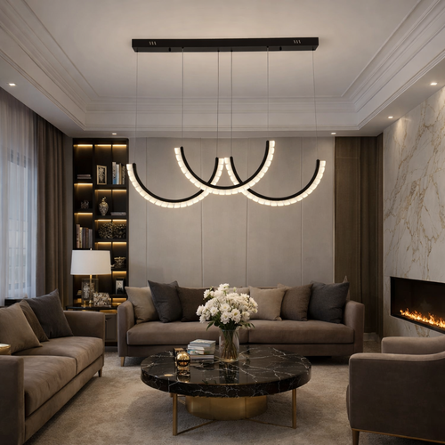 ثريا LED بثلاث حلقات جميلة