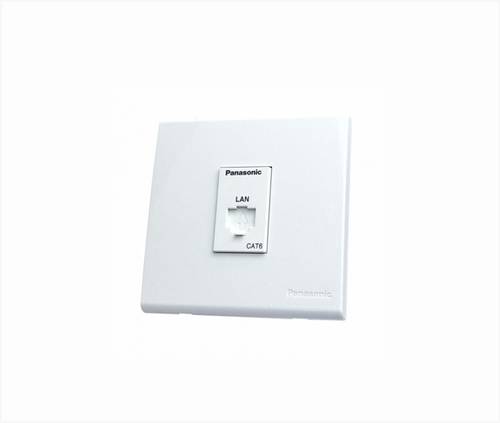 فيش كمبيوتر CAT6 بانسونيك ابيض  Panasonic