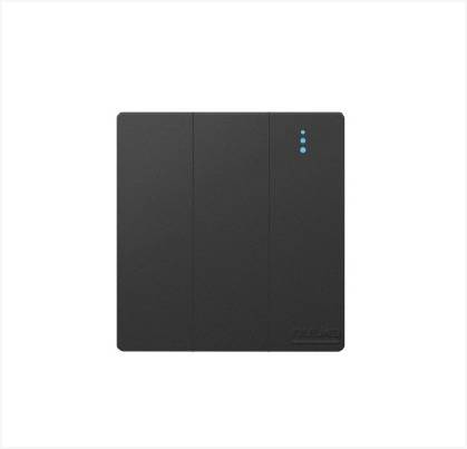 مفتاح ثلاثي بيانو اسود بعدة خيارات مختلفة اولمو AULMO PLUS