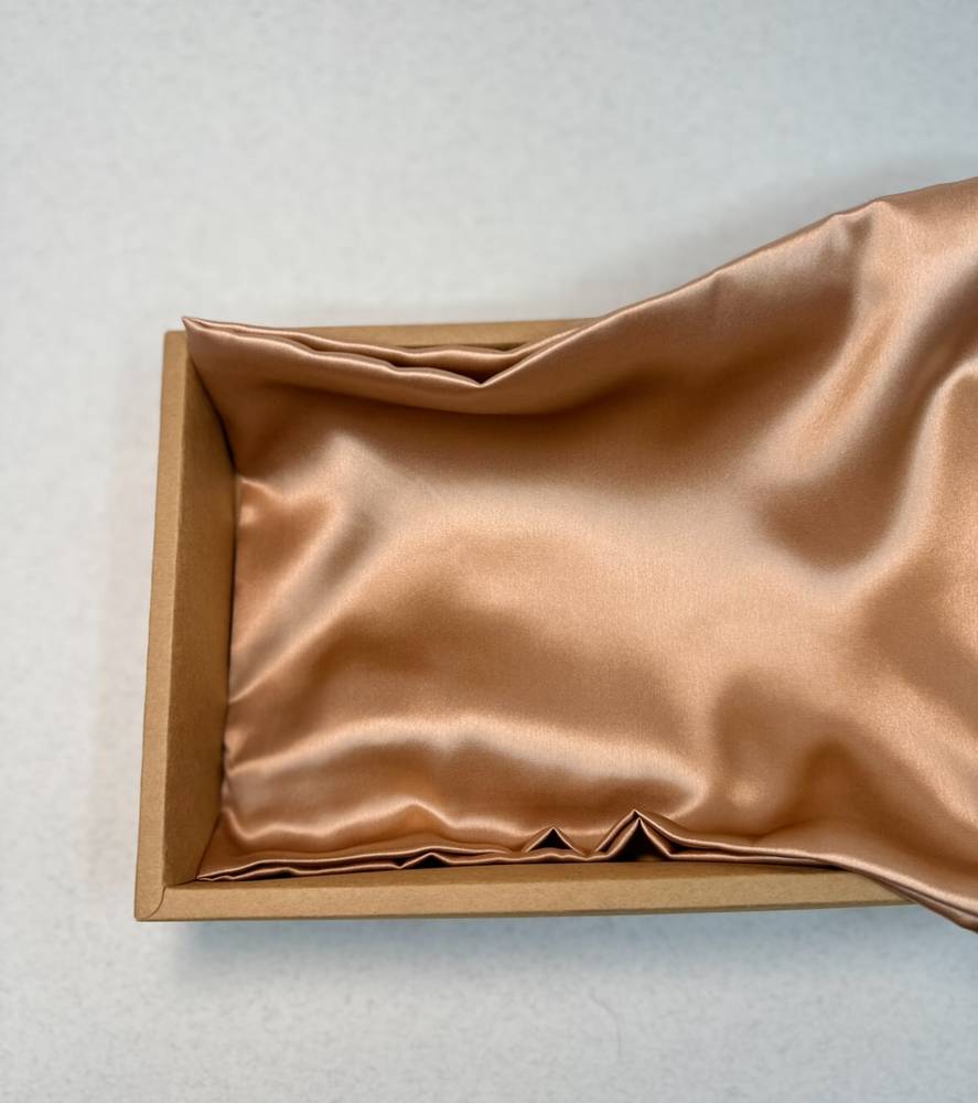  غطاء مخدة حرير ملبري ١٠٠٪ iSelect- 100% Pure Mulberry Silk Rose gold  