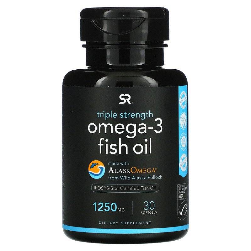  أوميغا ثري قوة ثلاثية 1250mg من Sports Research  