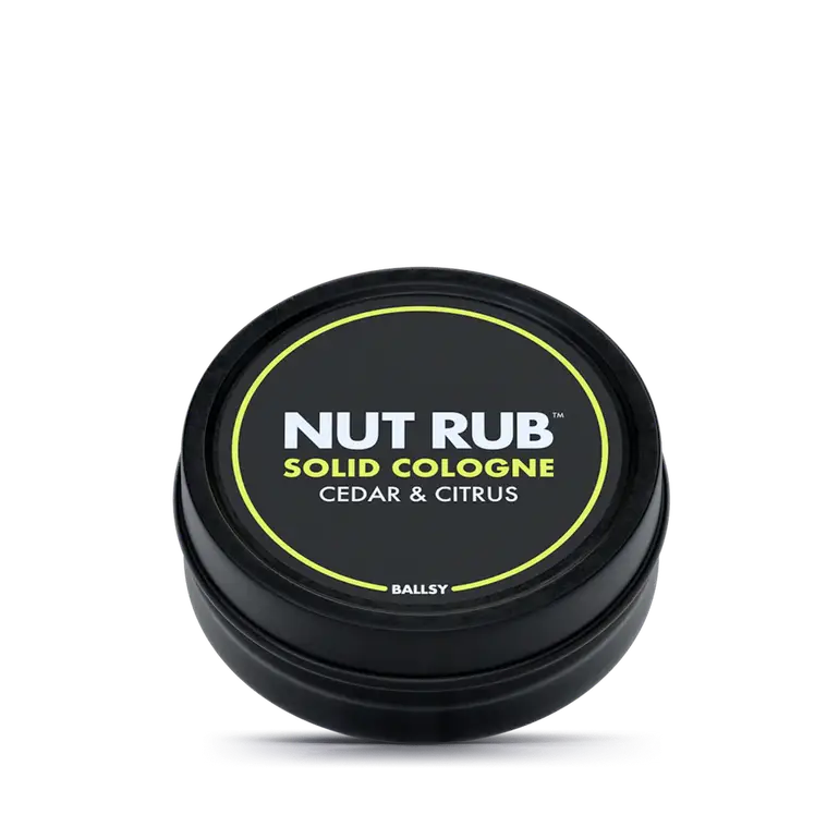 عطر شمعي رجالي ومرطب للجسم والمناطق الحساسة بولزي Ballsy Nut Rub -  Citrus & Cedar