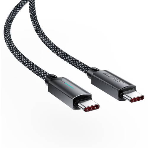 كيبل ACEFAST C19-03 USB-C إلى USB-C شحن سريع 60 واط بتصميم مضفر ومؤشر ضوئي