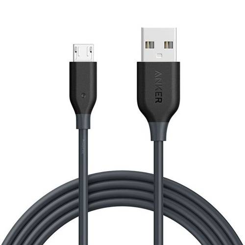 كيبل شحن USB مايكرو انكر 1 متر أسود power Line