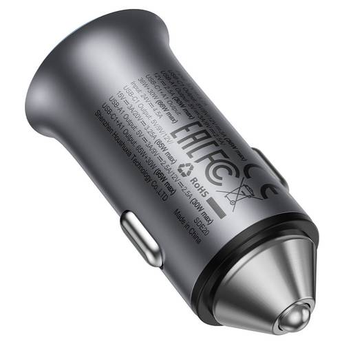 B16-95W شاحن سيارة سريع 95W بمنفذين USB-C وUSB-A