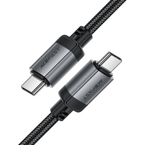 كيبل شحن سريع ACEFAST C20-03 USB-C إلى USB-C بقوة 60 واط – سلك نايلون مجدول مع رأس ألمنيوم