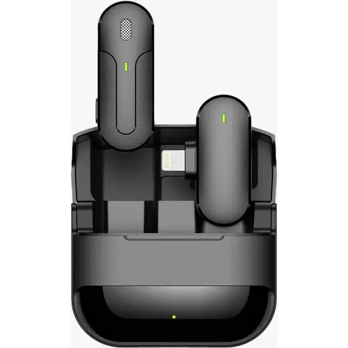 ميكروفون لاسلكي بمنفذ لايتنينج من جرين ليون Wireless  microphone أسود