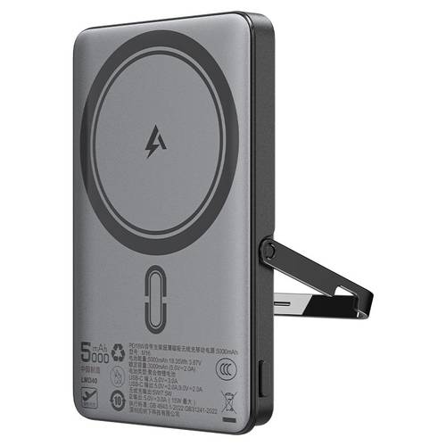 باور بانك ACEFAST M16 مغناطيسي 5000mAh شحن سريع 18W مع حامل مدمج
