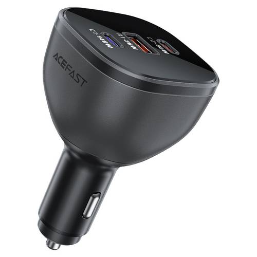 شاحن سيارة B14-165W  سريع 165W بثلاثة منافذ (2×USB-C + USB-A)