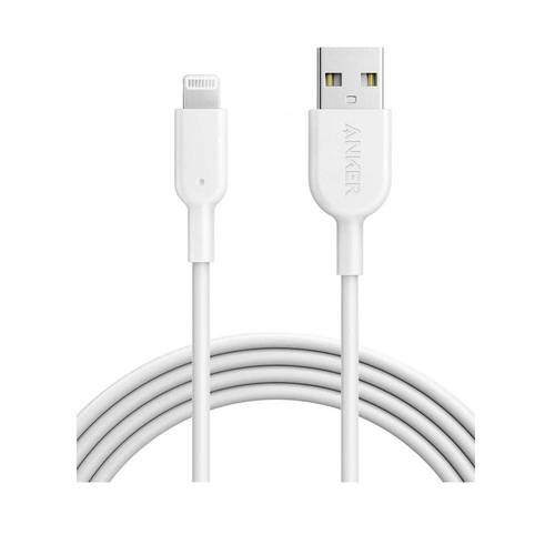 كيبل شحن USB ايفون انكر 1 متر أبيضpower Line